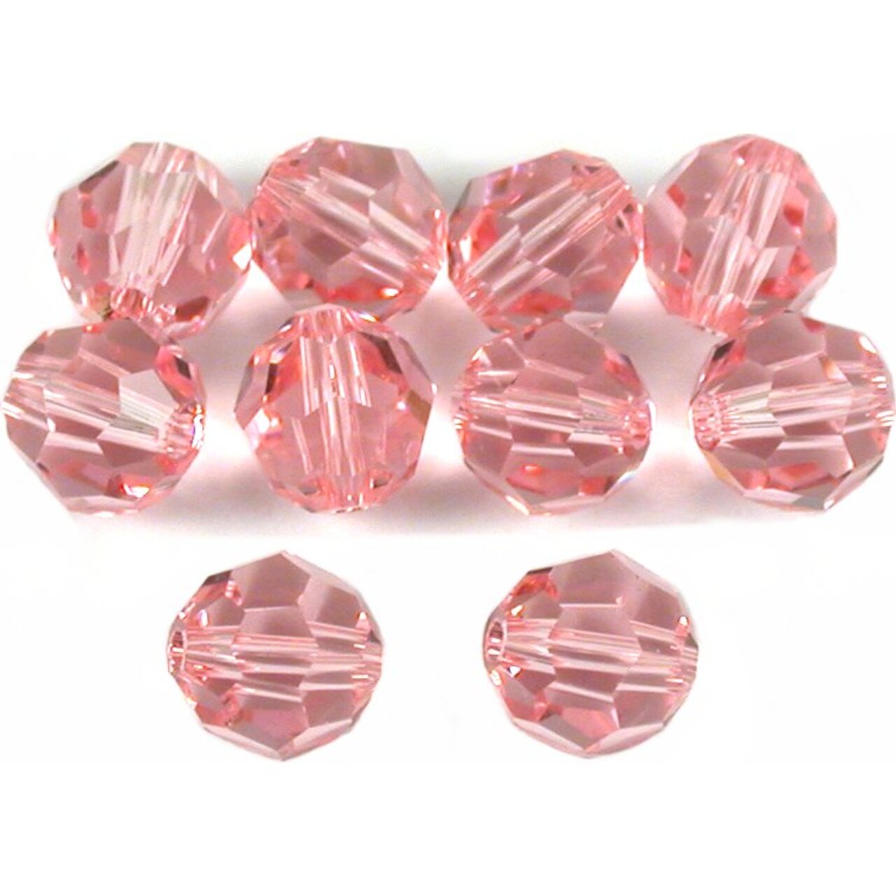 10 Light Rose Round Swarovski Crystal Beads 5000 6mm Michaels